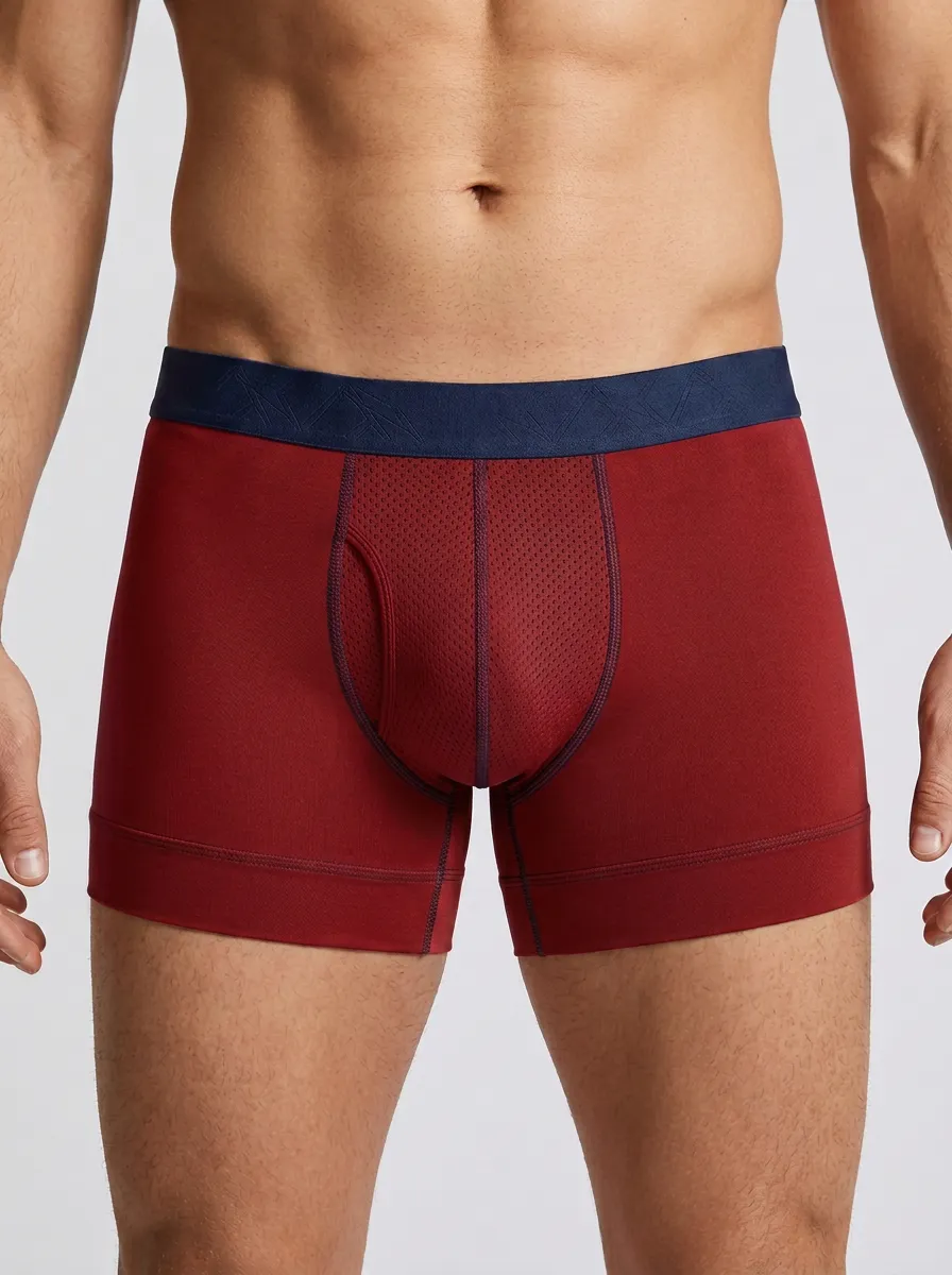 Men's Athletic Performance Mesh Pouch Boxer Briefs