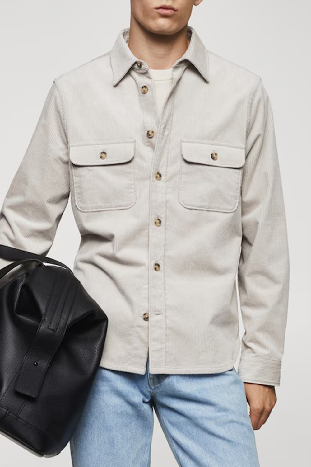 Corduroy Pockets Overshirt