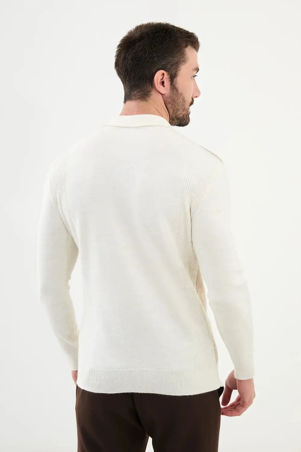 Classic Polo Collar Knit Sweater