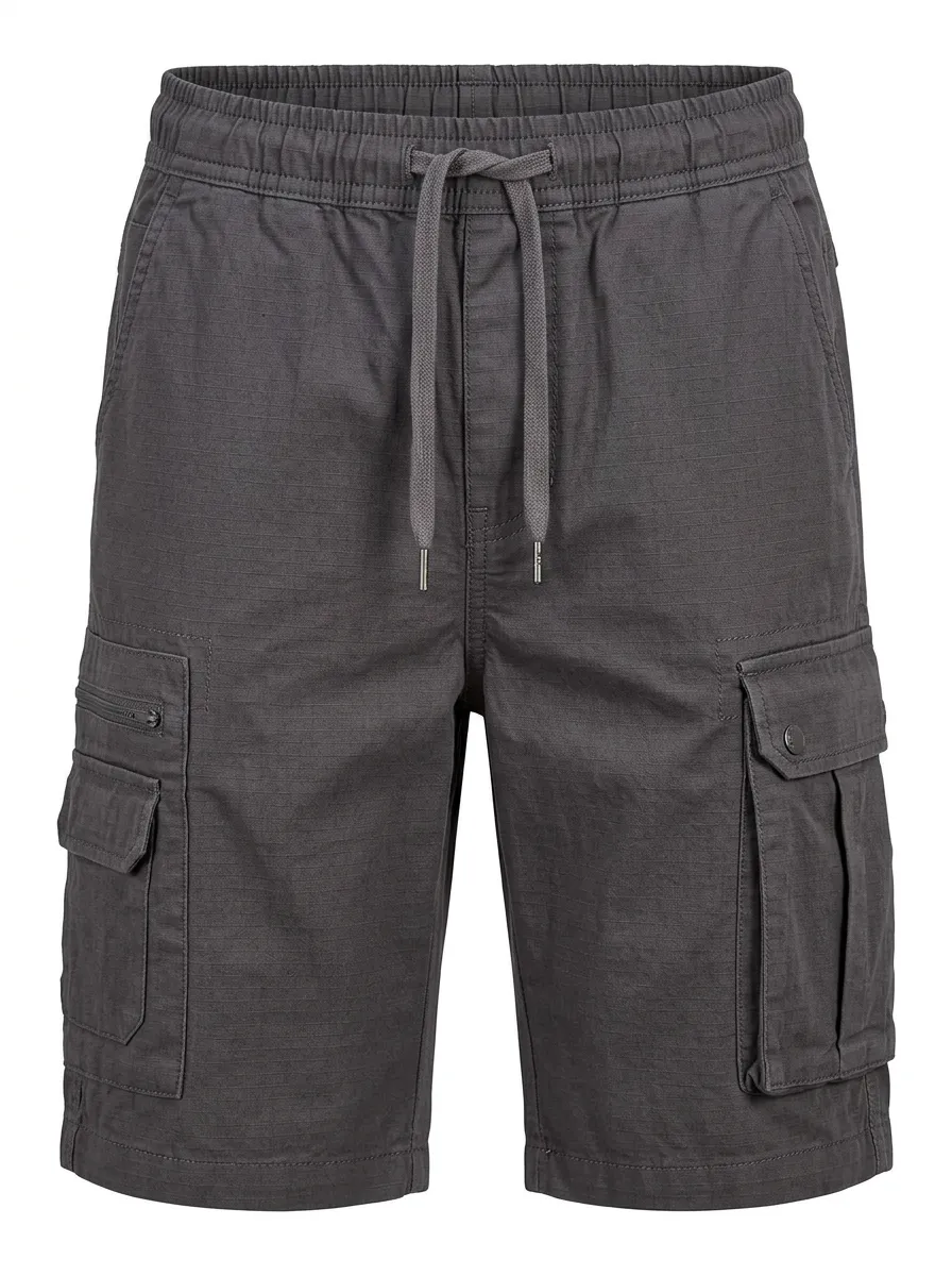 Men's Casual Outdoor Multi-Pocket Drawstring Cargo Shorts