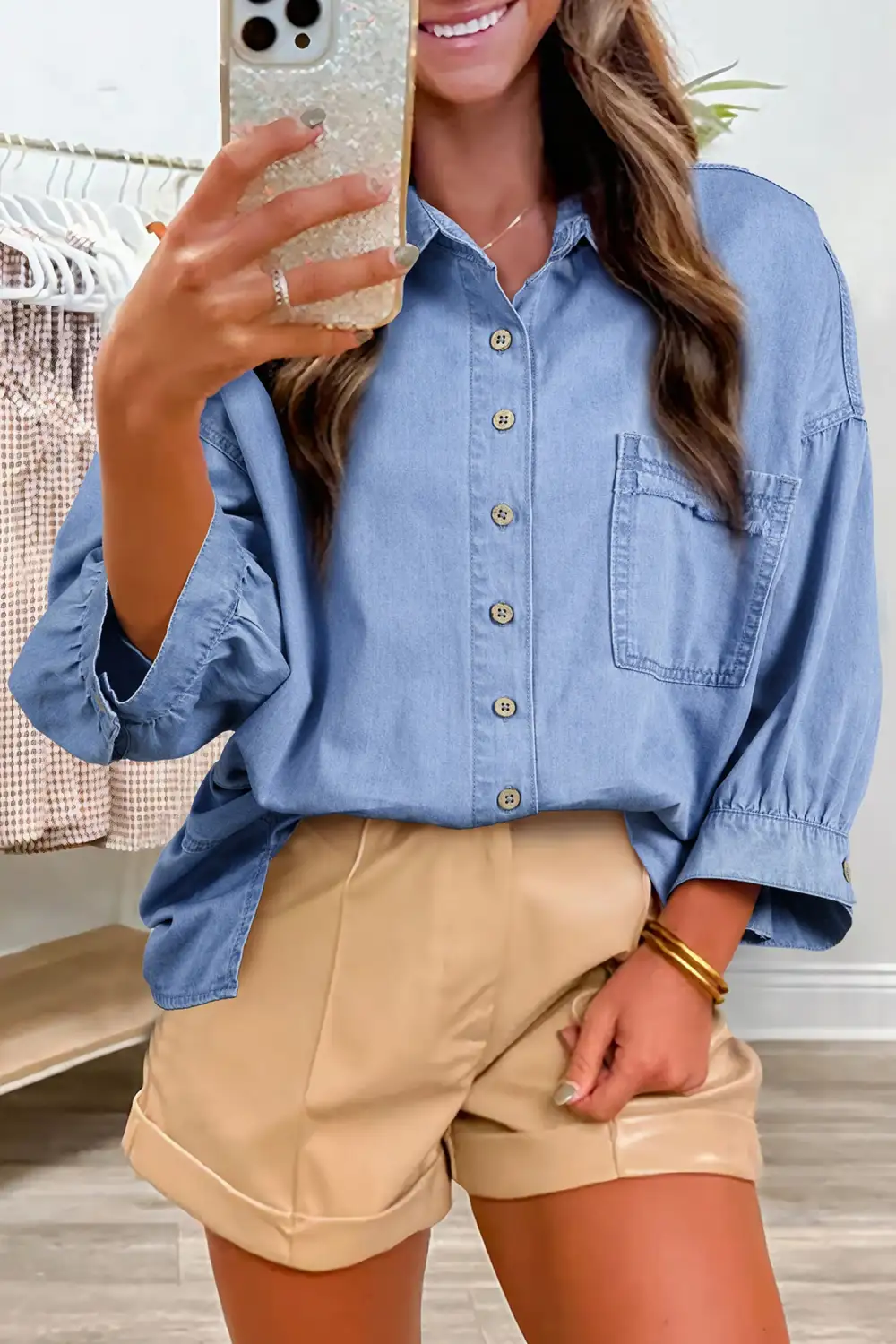Light Drape Casual Shirt