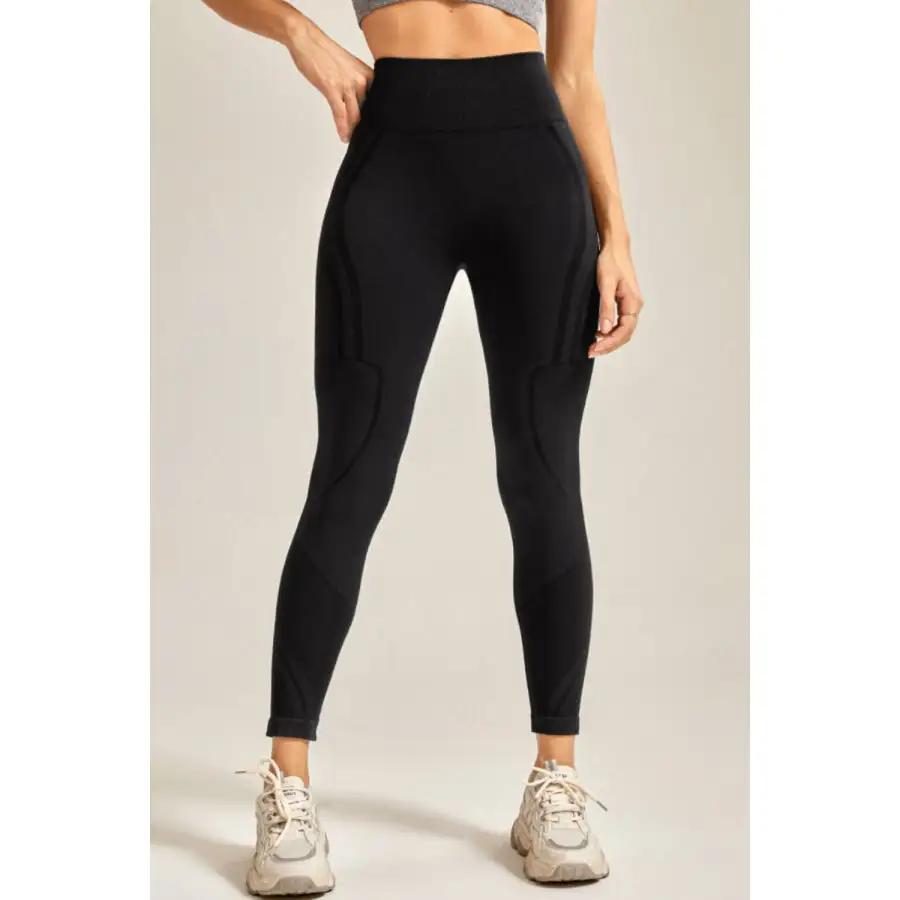 Wide Waistband Long Active Pants