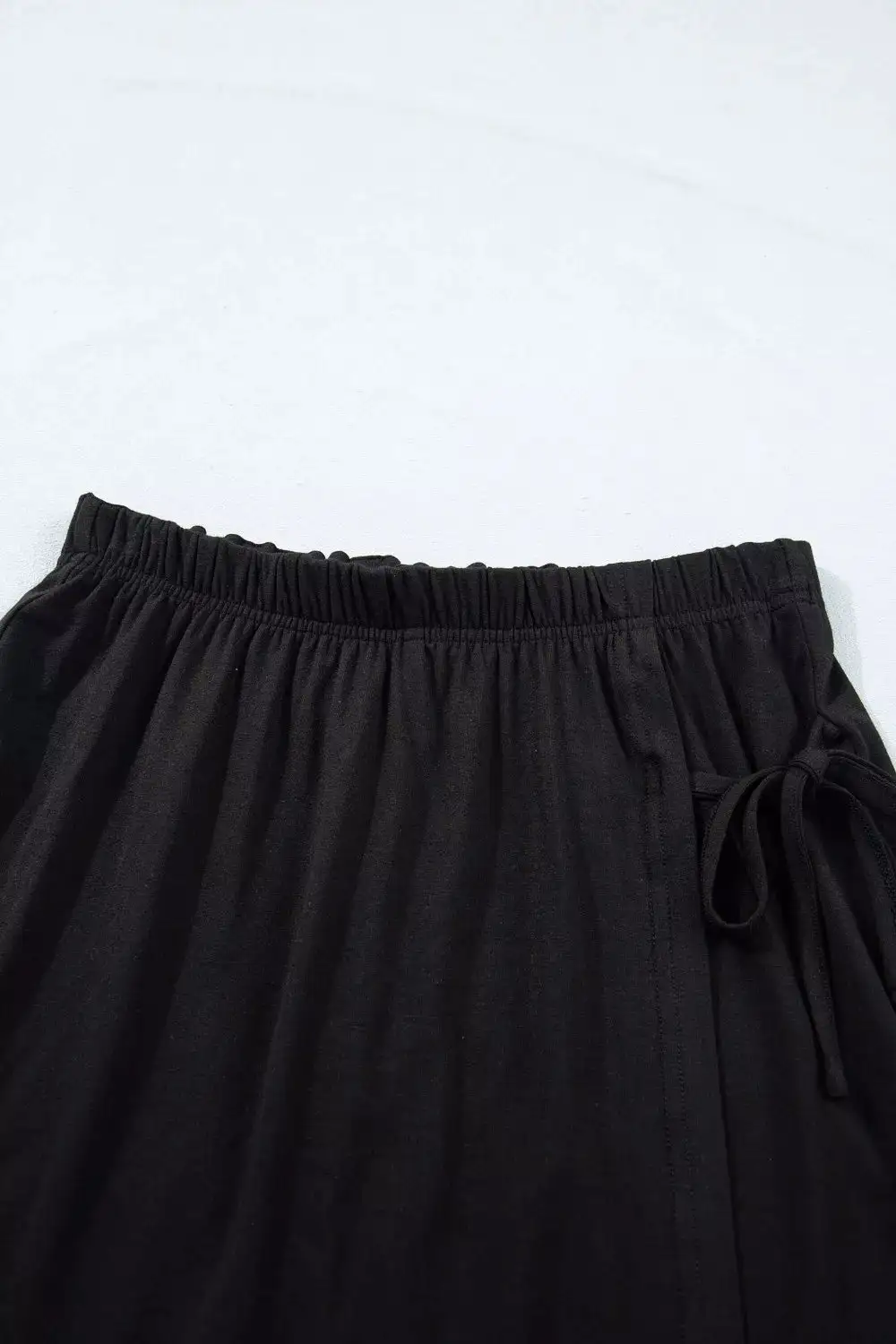 Oversize Tee Tie Wrap Mini Skort Set
