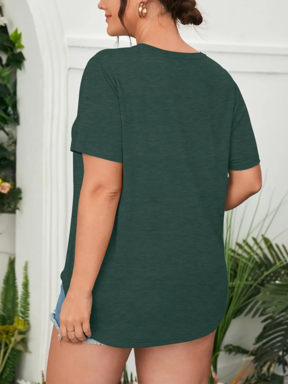 Love Print Green T-shirt