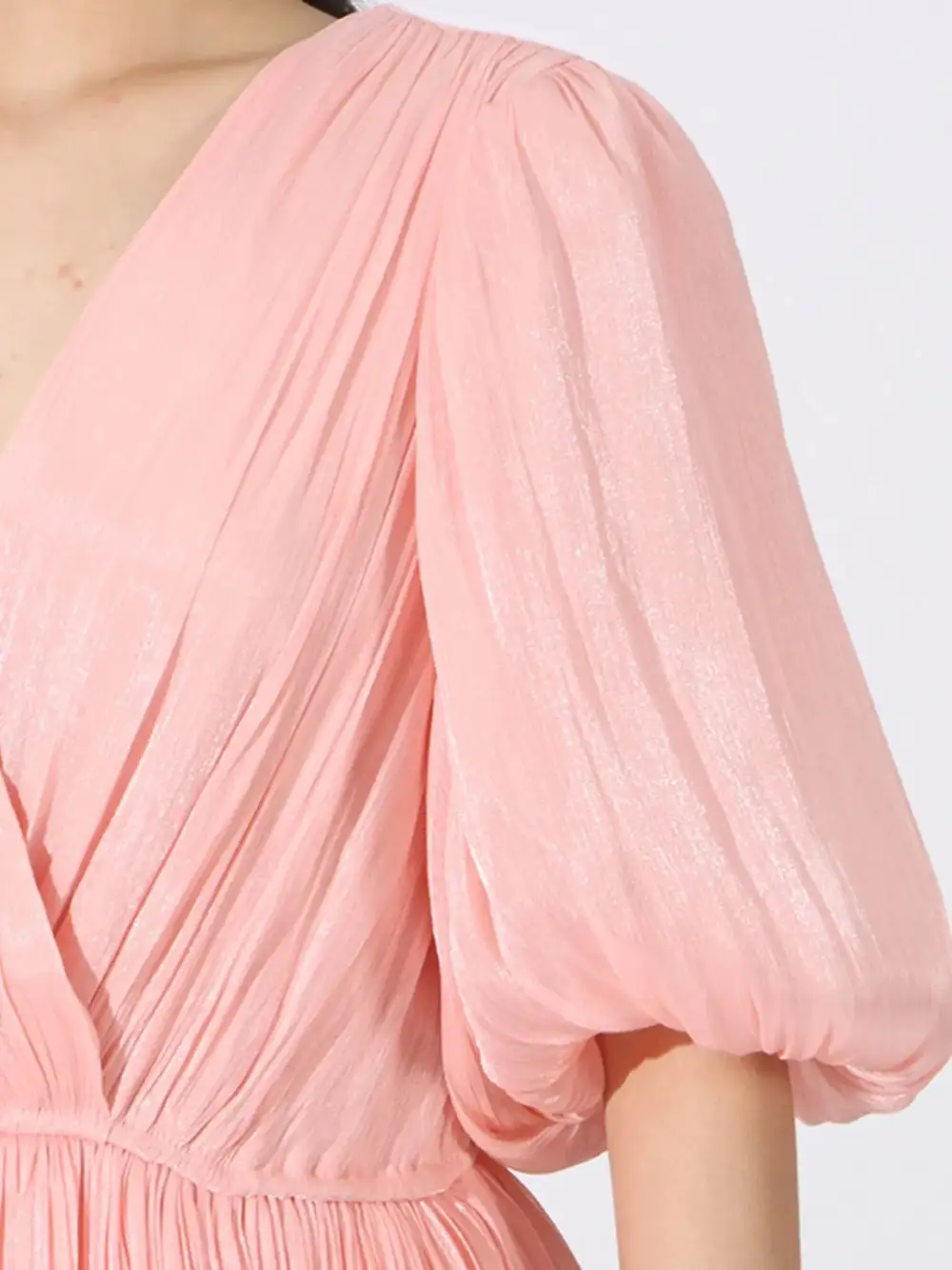 Puff Sleeve Maxi Dress