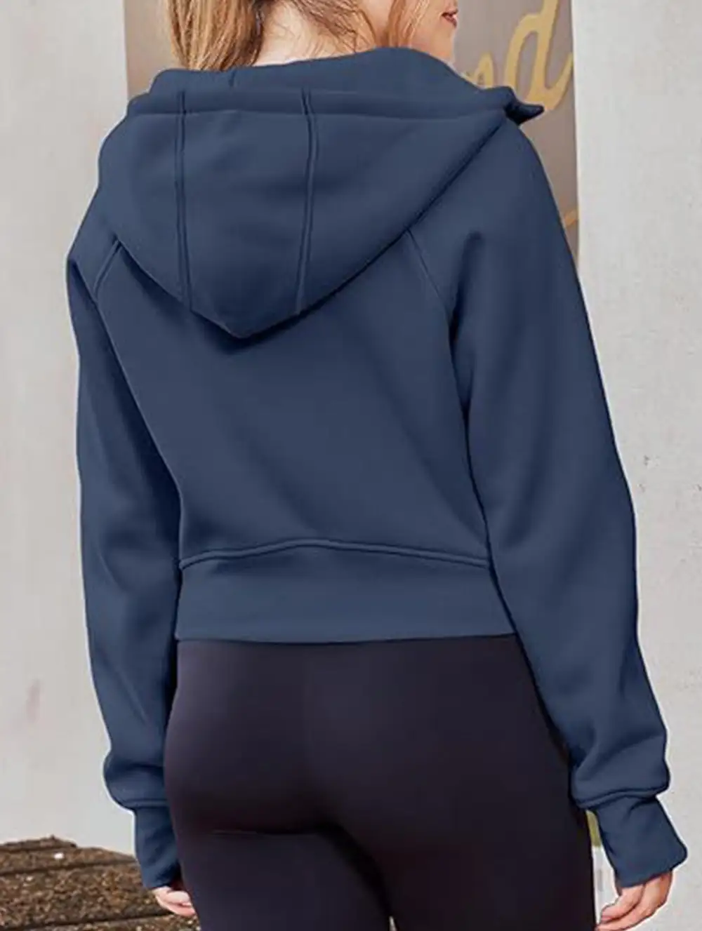 Hooded Short Fleece Sweatshirt Shorts