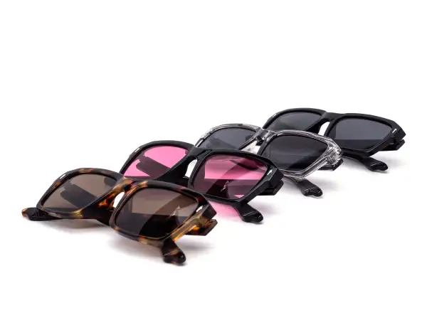 12-Pack Classic Metal Square Contemporary Sunglasses