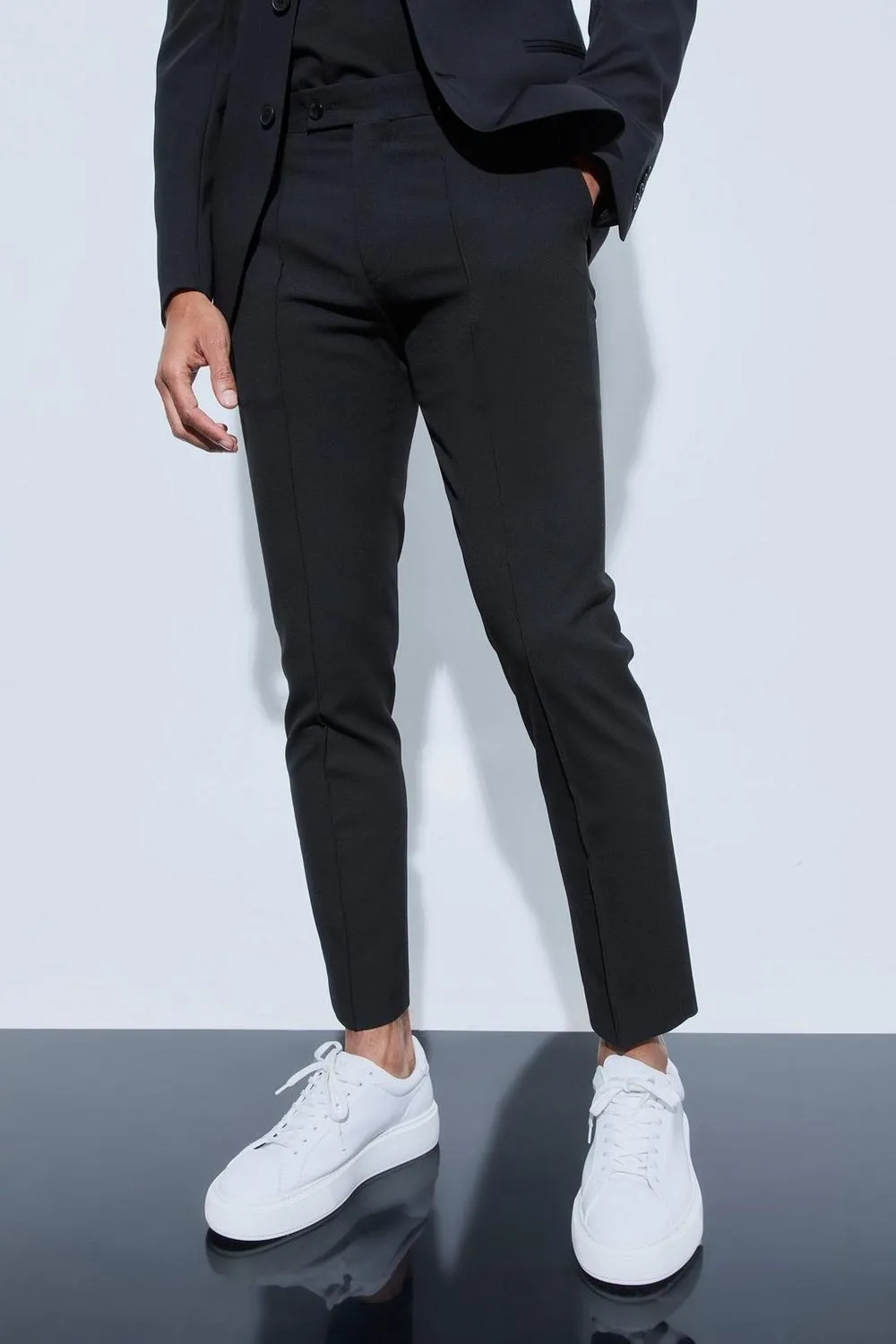 Skinny Fit Cropped Dress Pants Daily