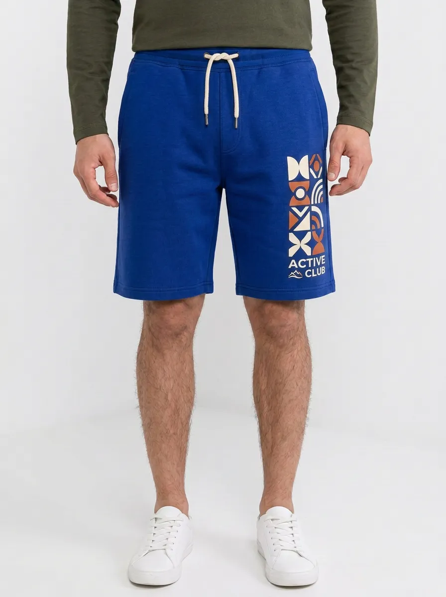 Men's Geometric Printed Sweat Shorts