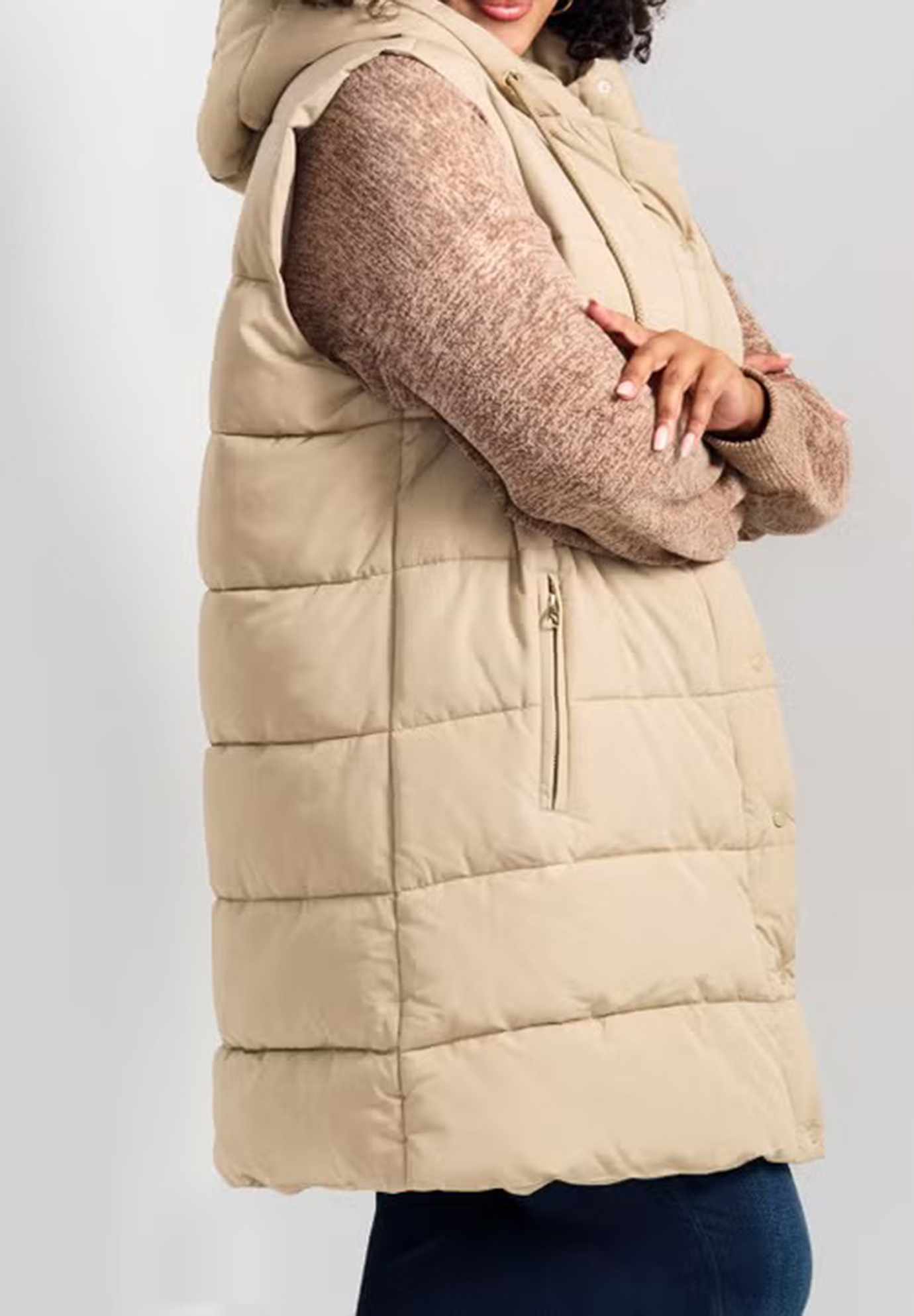 Down Jacket Hooded Vest