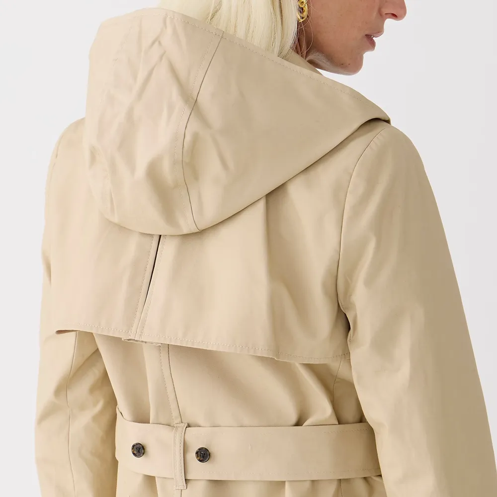 Button Front Cotton Jackets with Belt
