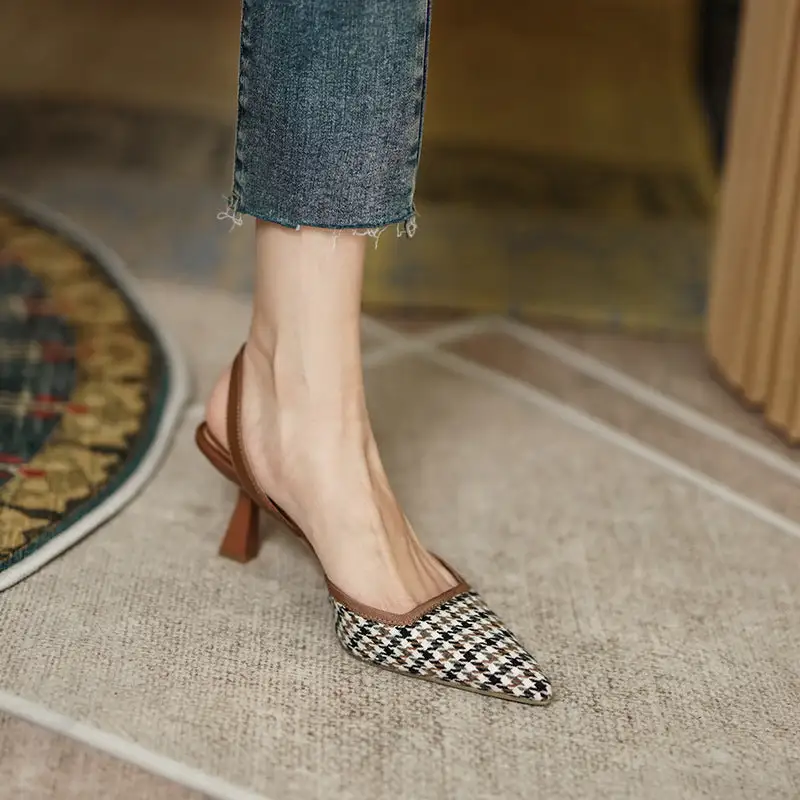 Slingback Stiletto Heel Breathable Lightweight High Heels