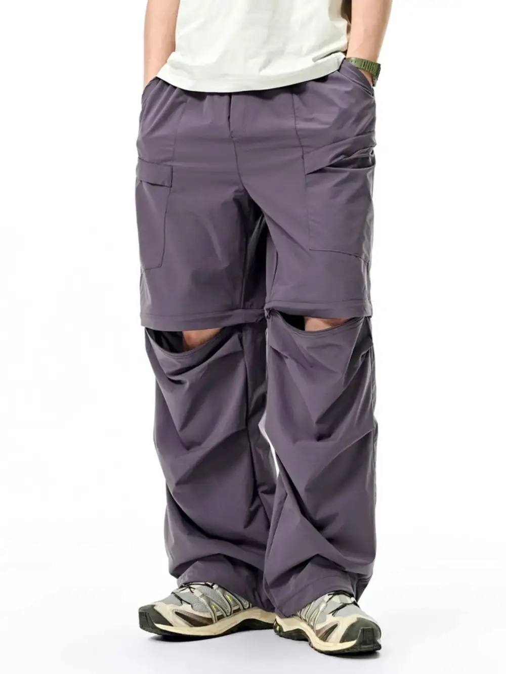 Men's Cargo Pants with Drawstring Waist