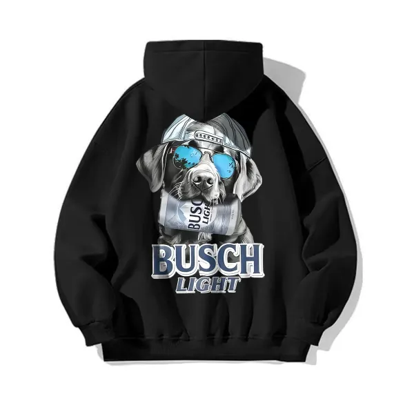 Logo Accented Black Hoodie With Outdoor Inspired Style