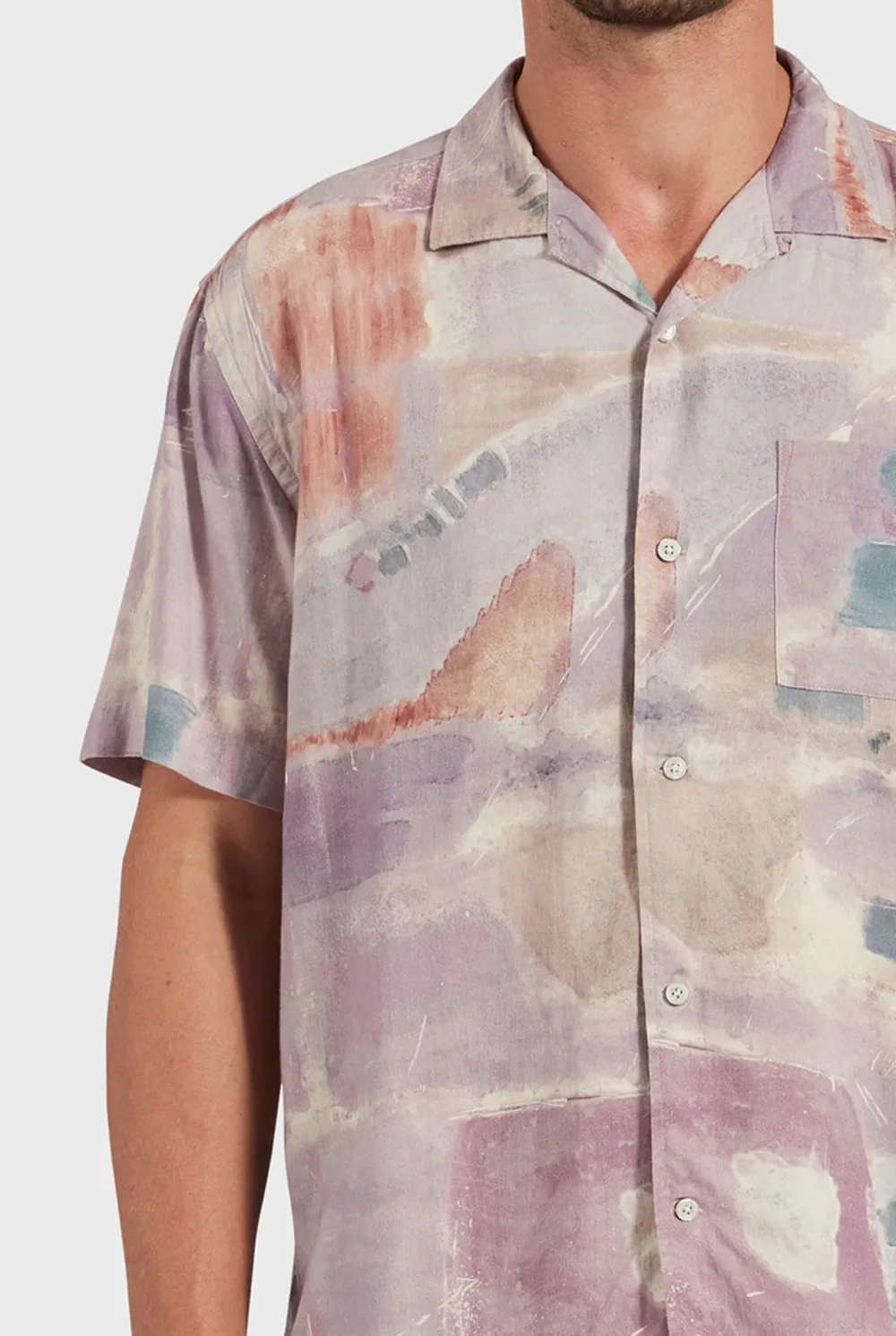 Abstract Print Short Sleeve Shirt