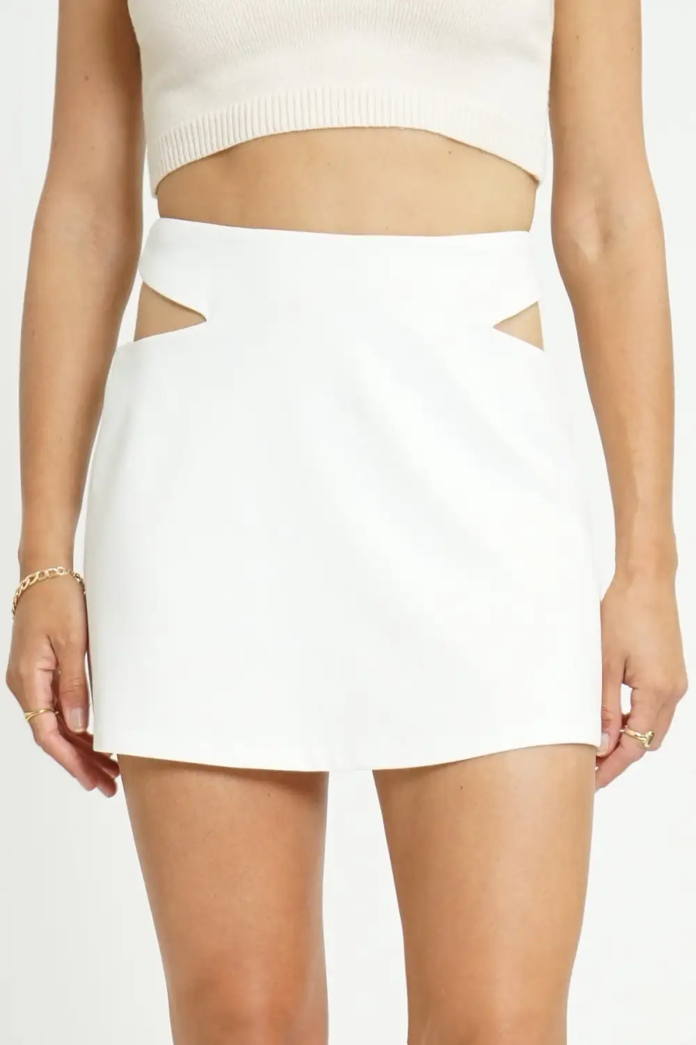 Cutout Mini Skirt