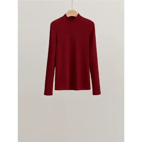 Women's Wool High-Neck Slim-Fit Sweater