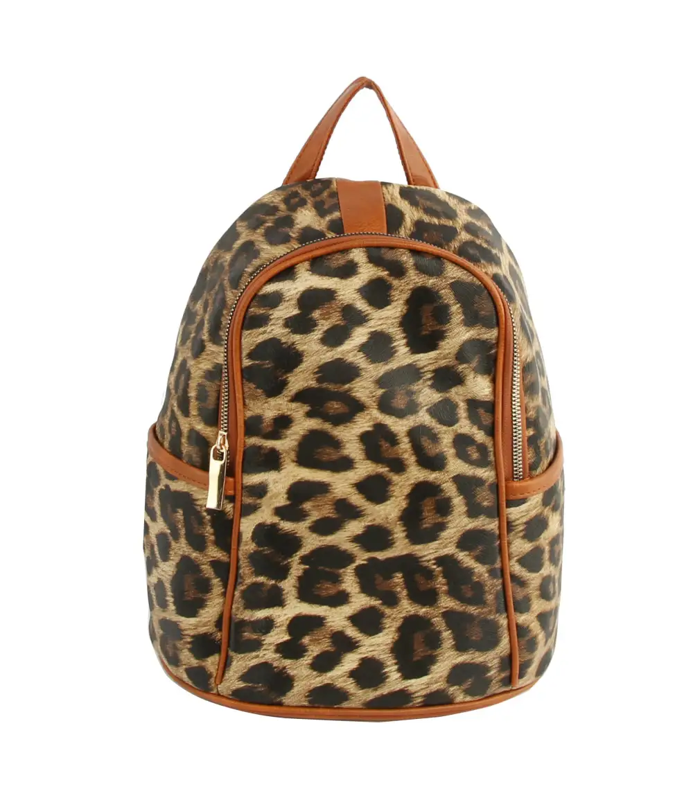 Animal Print Casual Backpack