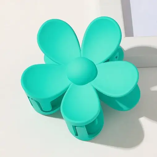 Curved Flower Hair Claw Clip