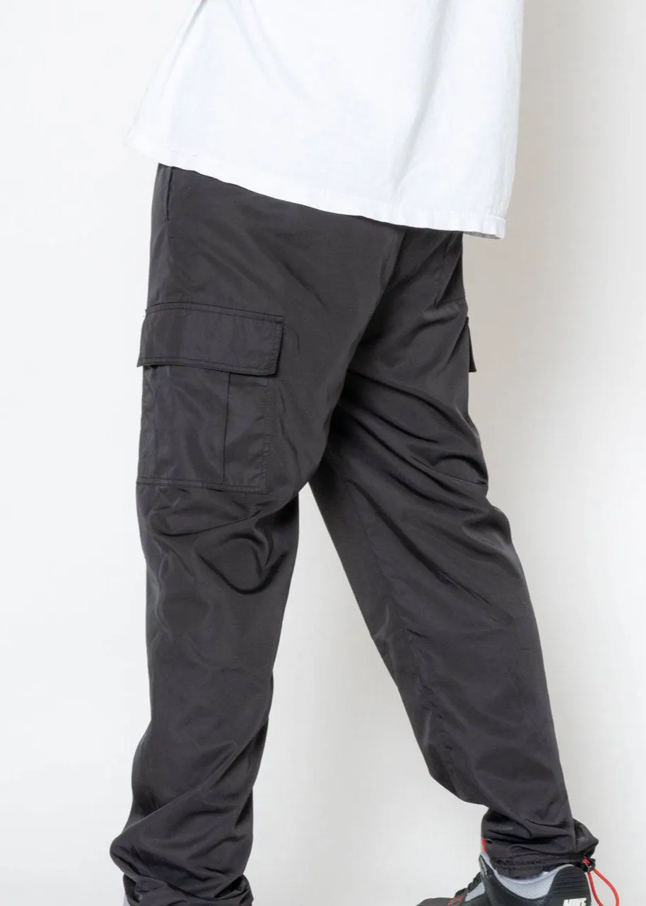 Black Jogger Overalls Cargo Pants