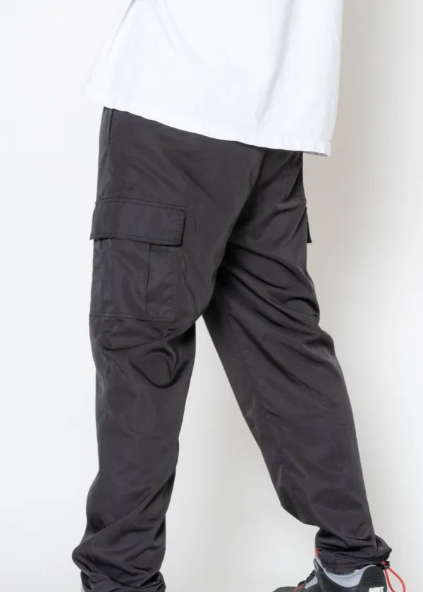 Black Jogger Overalls Cargo Pants
