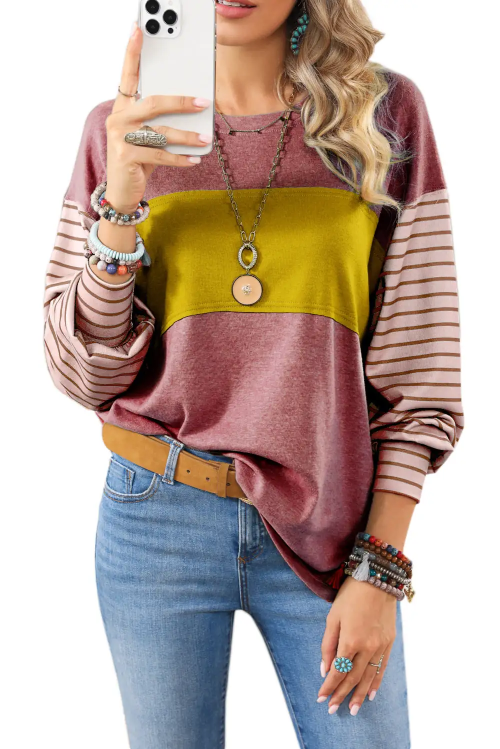 Textured Striped Top