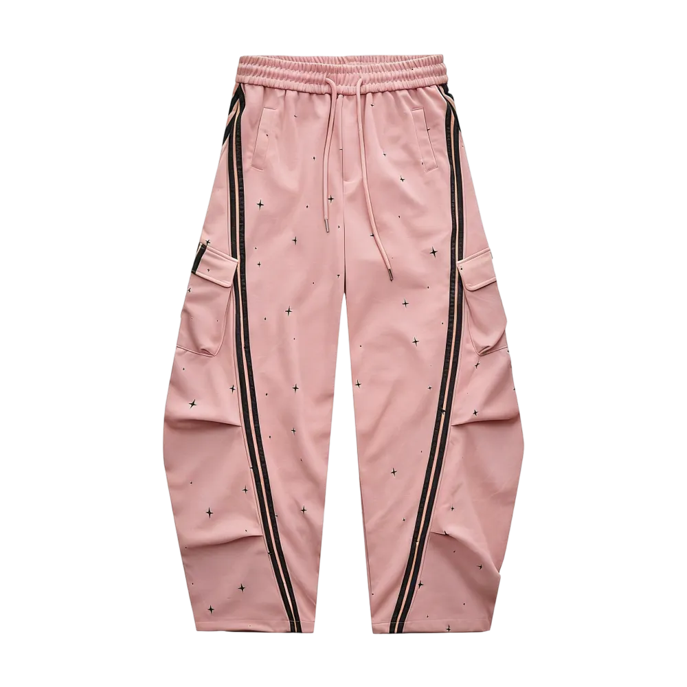 Women  Wide Leg Drawstring Joggers with Side Pockets