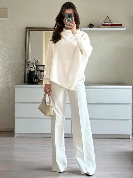 Women's Plain Loose Elegant Fashion Sweater Shawl