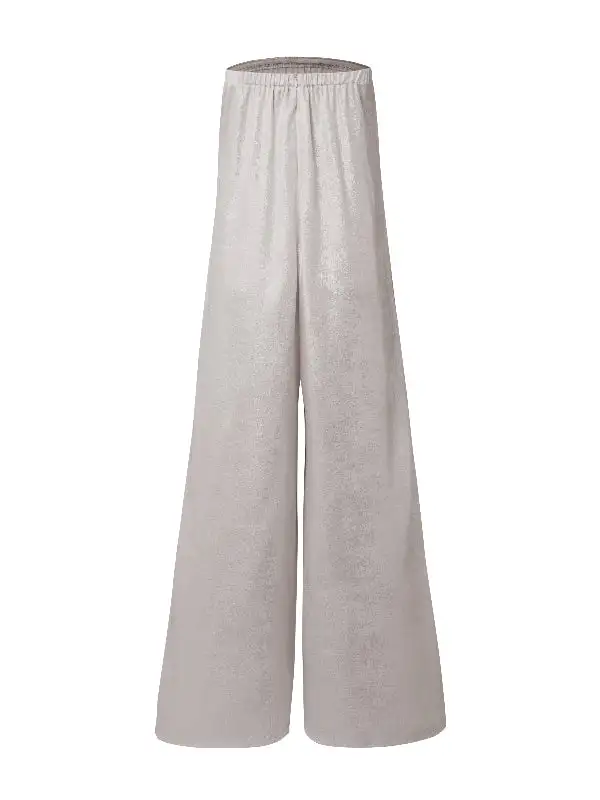 Casual Strapless Jumpsuits Met Wijde Pijpen Effen Kleuren
