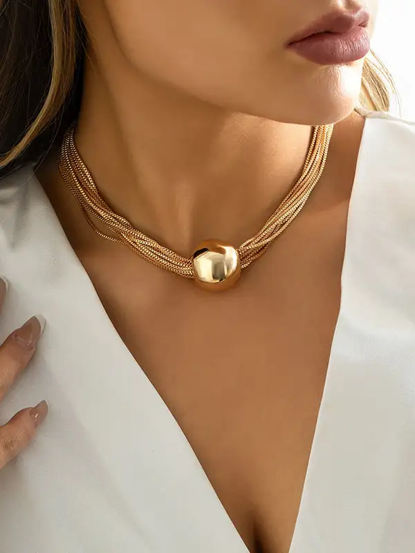 Refined Statement Geometric Necklace