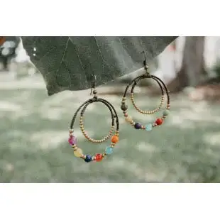 Jumping Through Hoops Earring