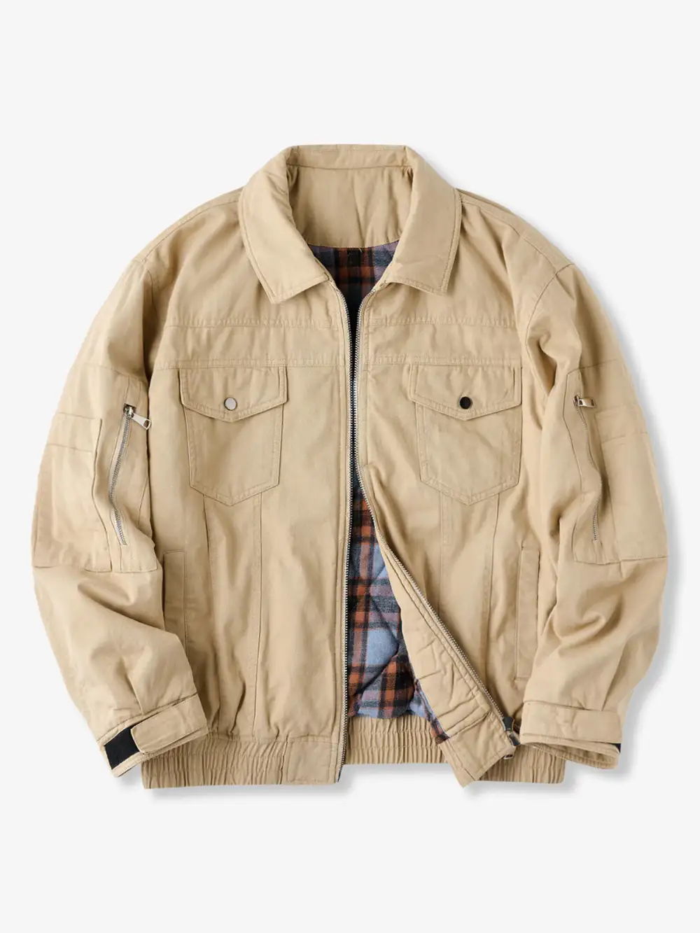 Men's Padded Pocketed Casual Jacket