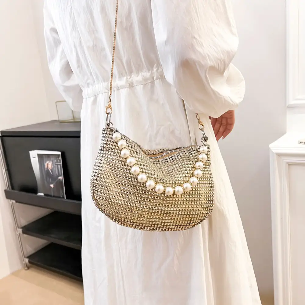 Commuter Rhinestone Clutch Bag