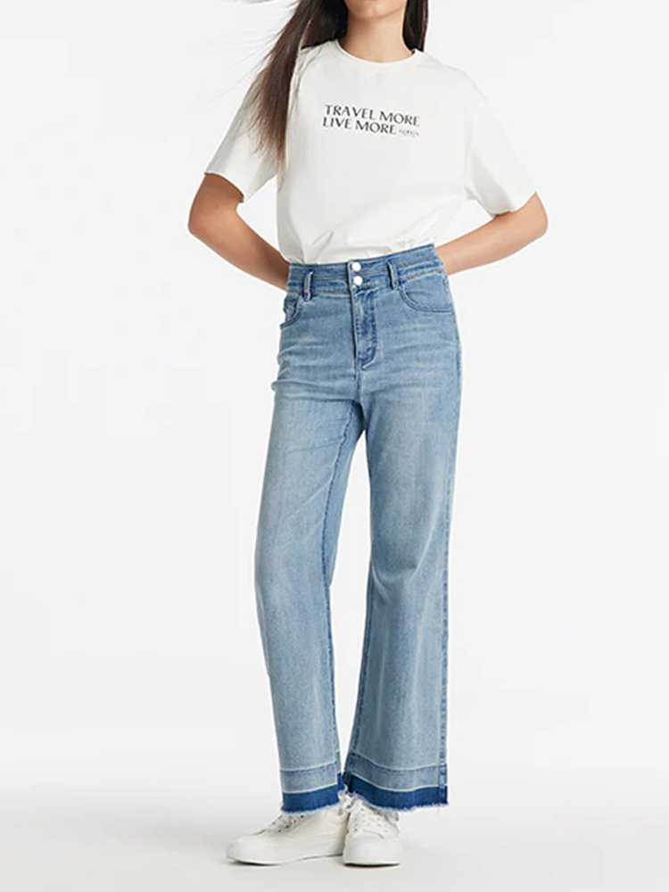Micro-Flared Loose Women Jeans