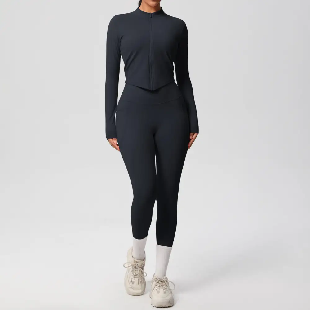 Long-Sleeve Yoga Two-Piece Activewear Active Set