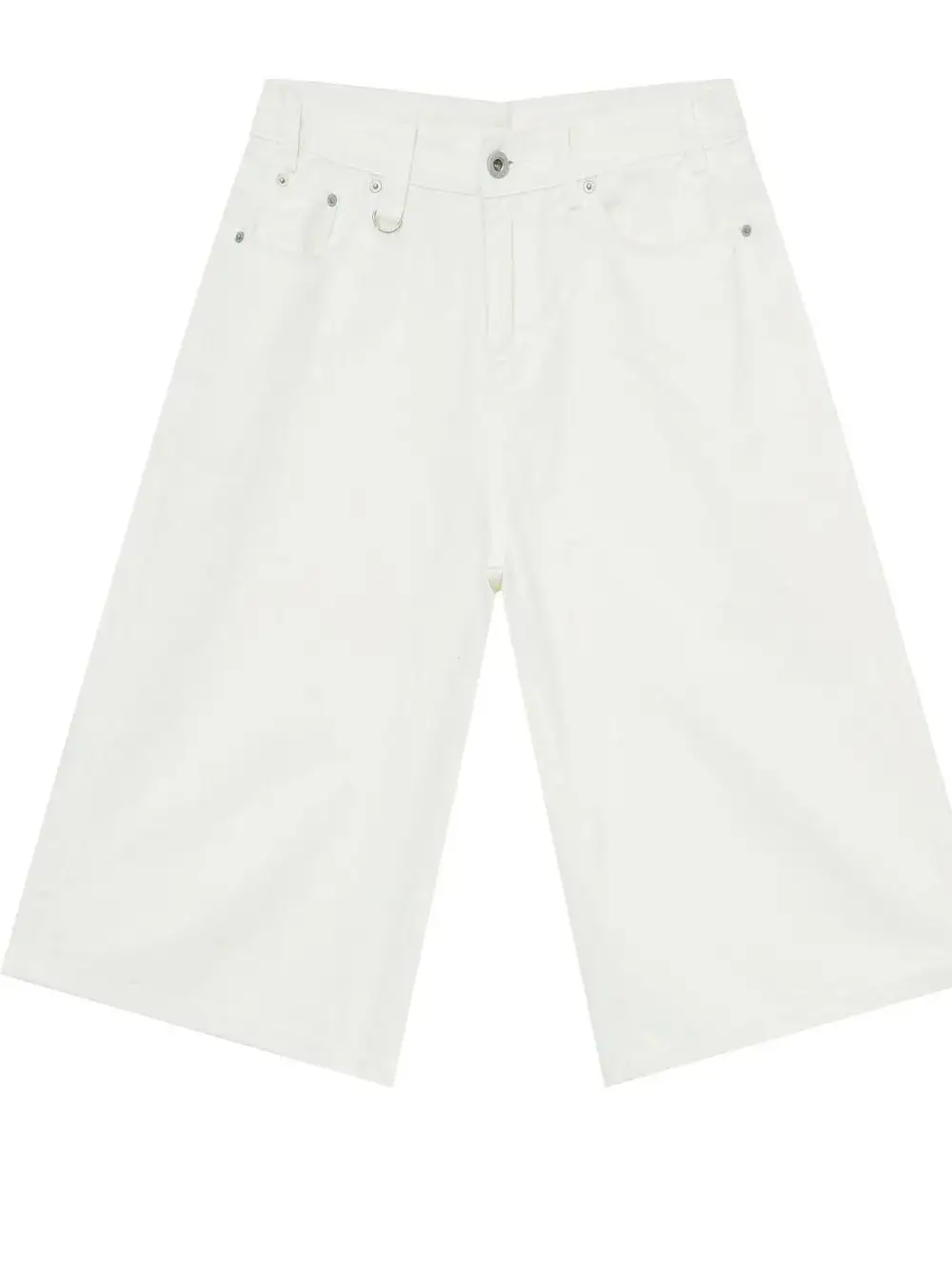 Everyday Wide Leg Cotton Blend Casual Shorts