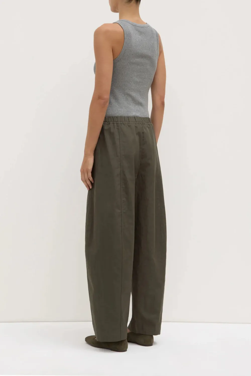 Cotton And Linen Blended Pants