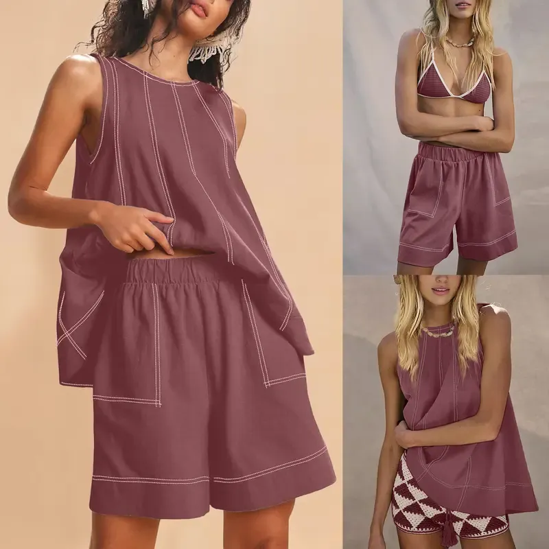 Women's two-piece pure cotton set