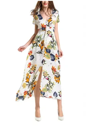 Elevated Refined Women's Floral Maxi Dress