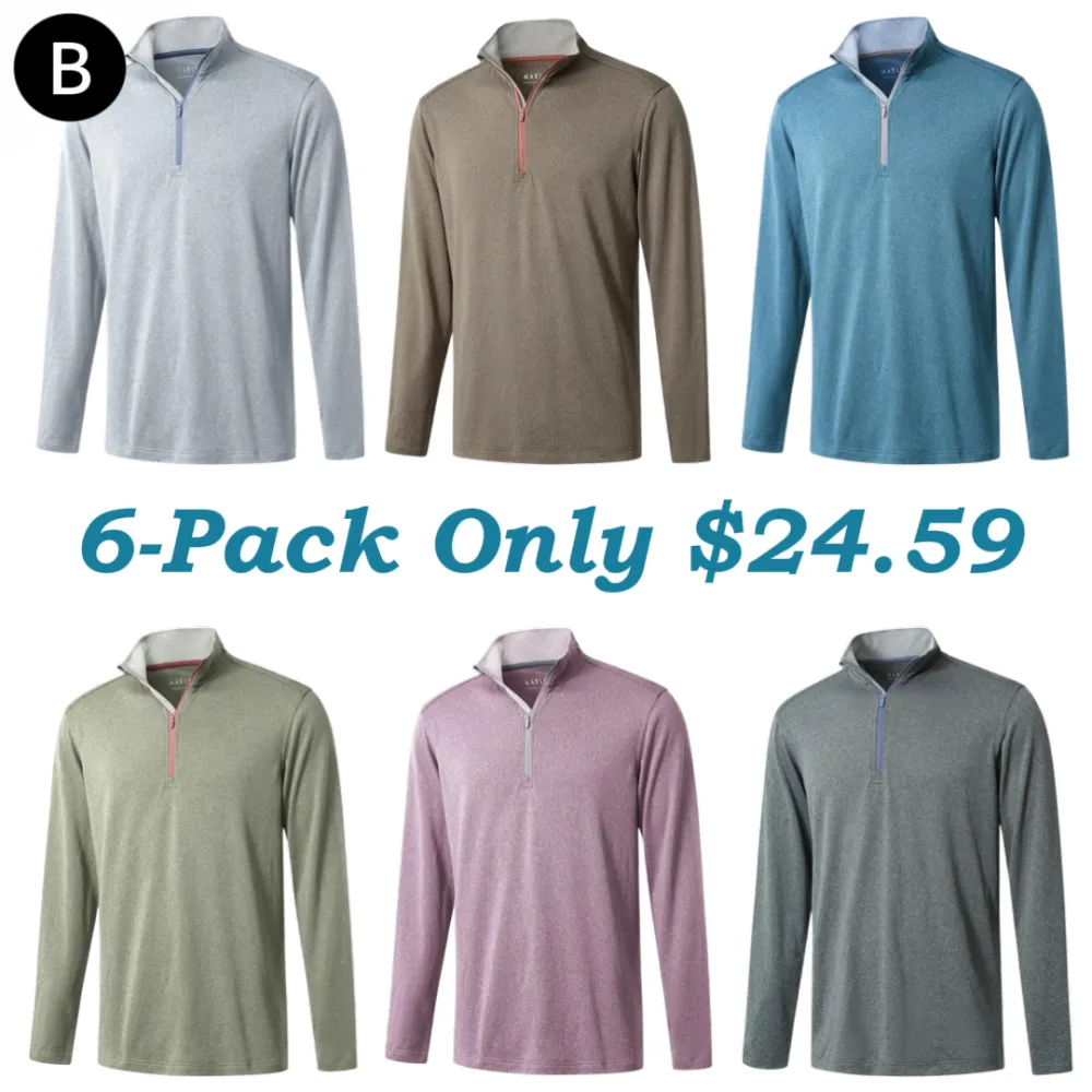 Men’s Performance Quarter Zip Golf Pullover