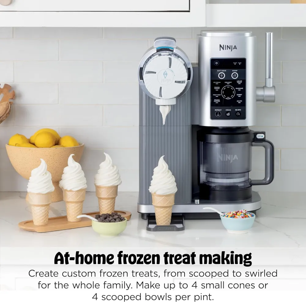 Ninja CREAMi Scoop & Swirl Ice Cream and Soft Serve Maker