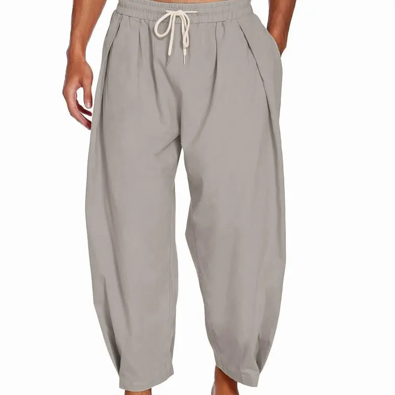 Men's Cotton Linen Harem Pants