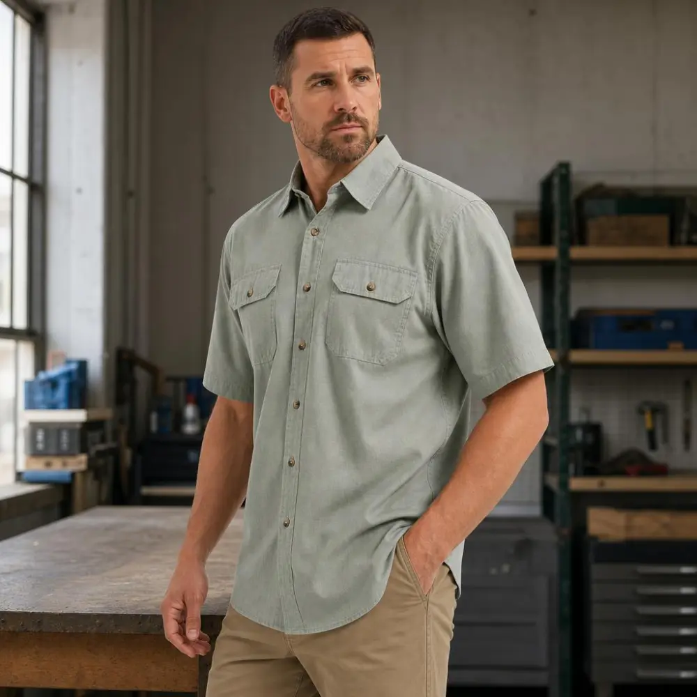 Men’s Short Sleeve Utility Work Shirt