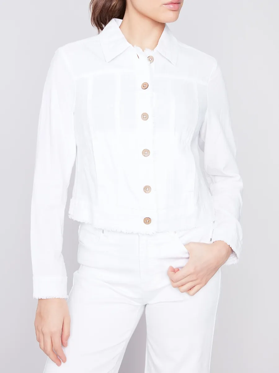 Fashionable And Versatile Linen Blend Women's Jacket
