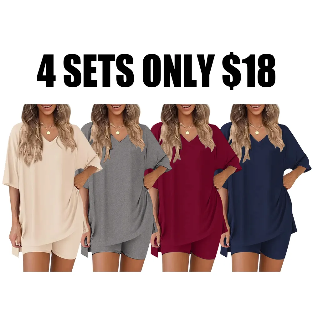Women's Casual Loose Two-Piece Set🔥8-Pack - All Colors Included