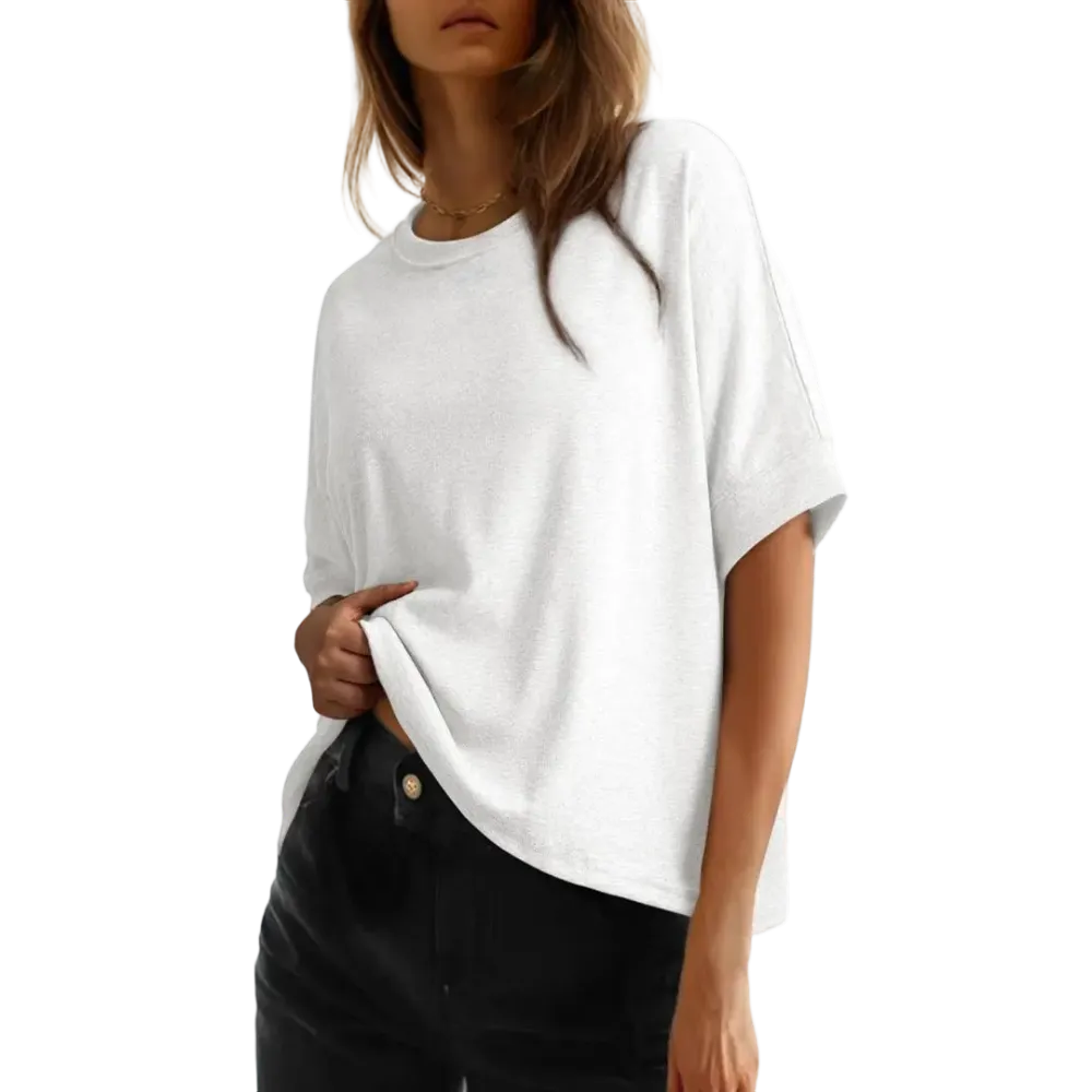 🔥Women's Tops For Women 2026 Loose Oversized Basic Tee Comfortable Soft Fabric Flattering Fit