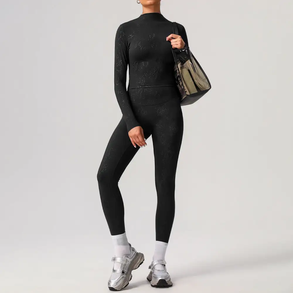 Long-Sleeve Yoga Activewear Active Set