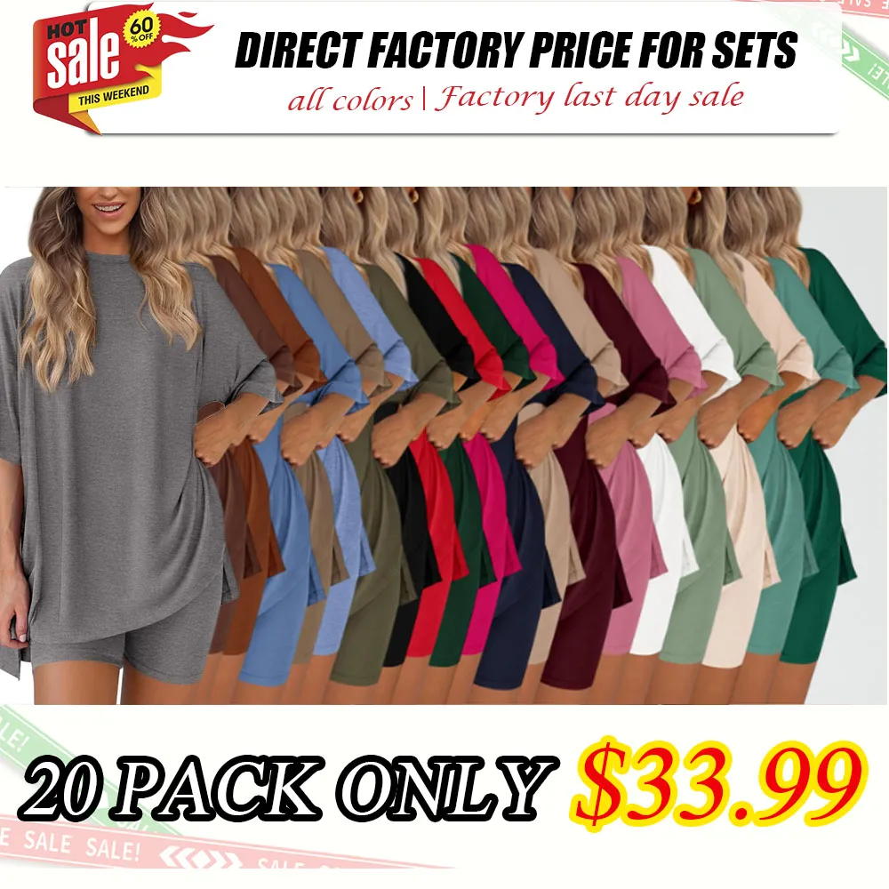 🔥 Women's Oversized Two-Piece Lounge Set | Casual Summer Outfit