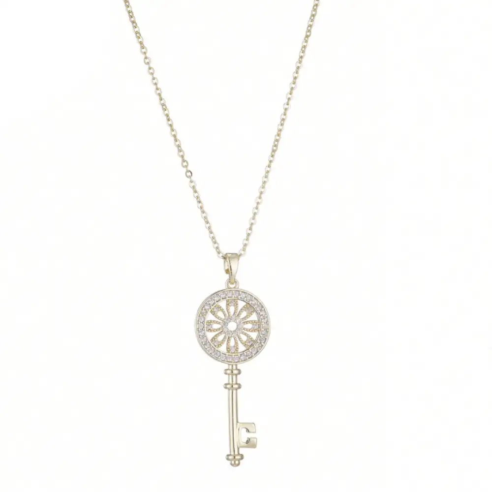 Elegant Pendant Zirconia Necklace