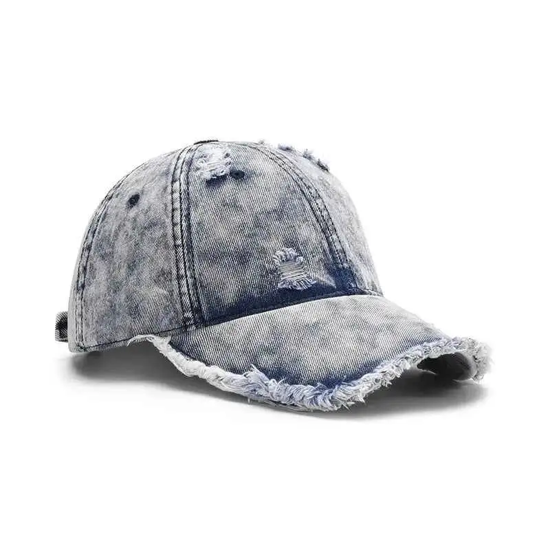 Distressed Cotton Adjustable Hat